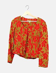 Jupe élégante Christie De La Rue - Rouge - Taille 40 - Coton/polyester - Neuve Sans étiquettes