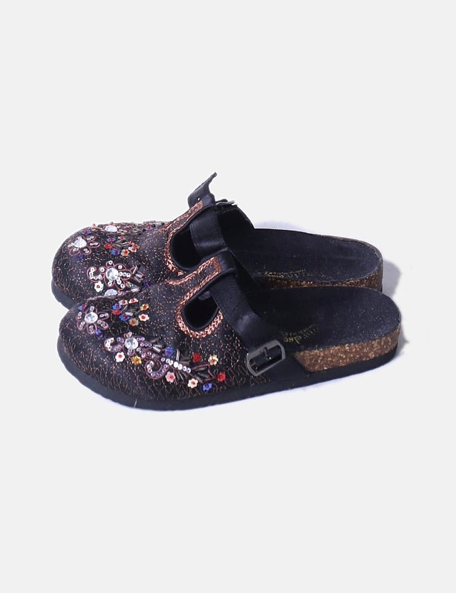 Skechers Zuecos negros con strass (descuento 81 ) Micolet