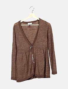 Cardigan Décontracté Gérard Darel Pour Femme - Taille 42, Gris Clair - Occasion Très Bon état