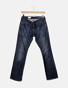 Jean Bleu Denim Gap 1969 - Taille 14 Regular - Coupe Droite - Taille Ajustable - Bon état