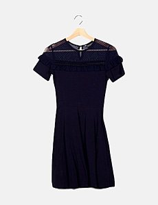 Robe Mini Dorothy Perkins - Taille 8 - Noir Gris Argenté - Ligne A - Neuf Sans étiquettes