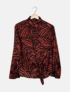 Chemise Femme River Island Taille 14 - Multicolore - Manches 3/4 - Polyester