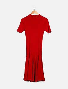 open lace back dress ADOLFO DOMINGUEZ. Red zippered dress. Size 38 – Hibuy market main image 0
