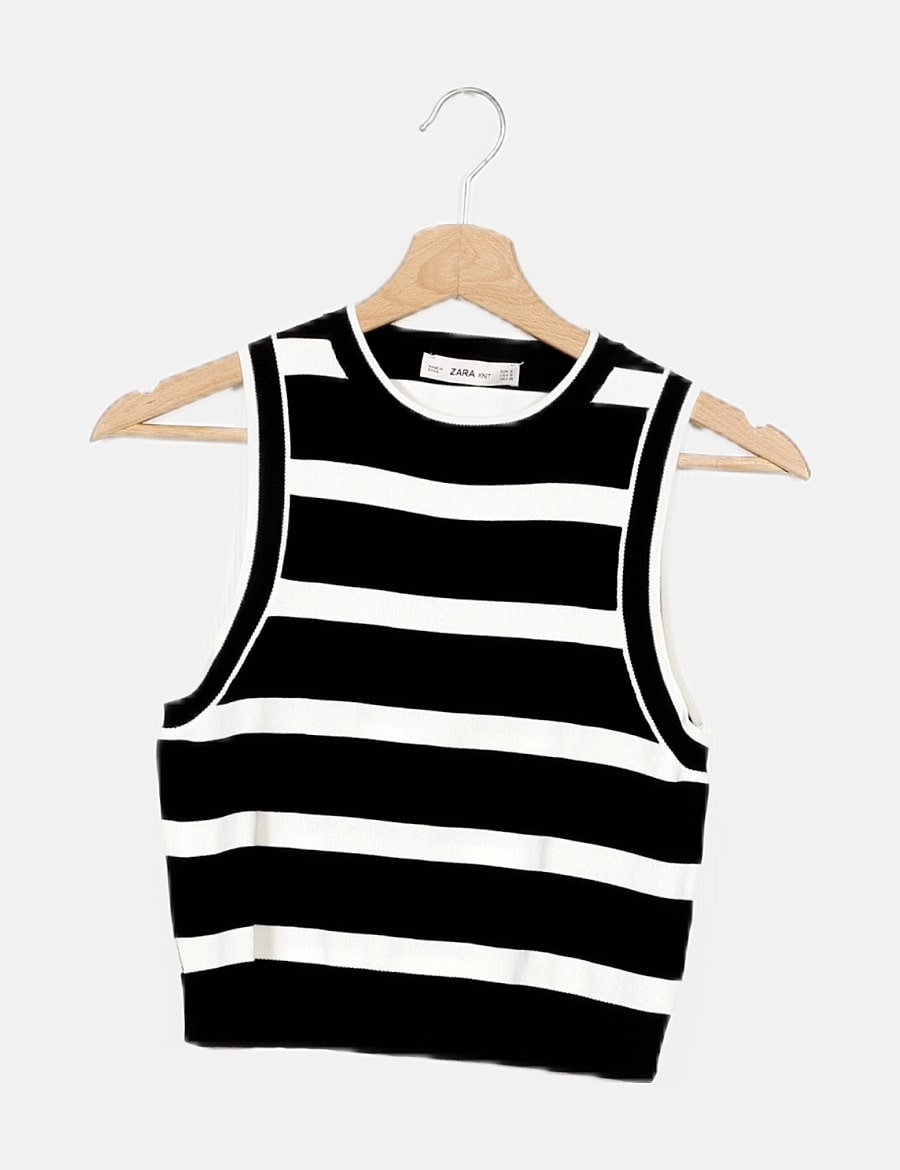 Zara Top rayas bicolor (descuento 55 ) Micolet