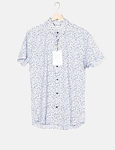 Camisa azul floral Selected