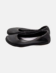 Hush Puppies Ballerines En Cuir Verni Et Daim T.38