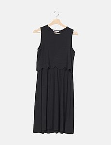 Robe Anna Field Taille 42 - Bleu, Style évasé, Manches Trois-quarts, Occasion Très Bon état