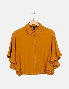 Camisa Forever 21 Original Clásica Cuadros De Franela Amarilla/Negra – Ropa  y accesorios para caballero