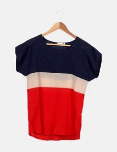 Chemisier Fille Liva Multicolore - Manches Courtes, Taille M, Occasion Très Bon état
