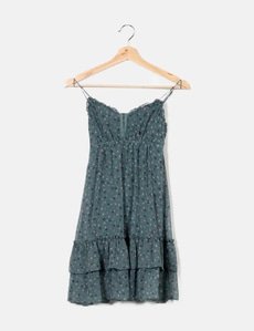 Robe D'été American Eagle Bleue à Bretelles - Taille S - Occasion Très Bon état