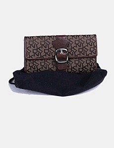 Portefeuille Noir Pour Femme De La Marque DKNY - Occasion, état à Vérifier