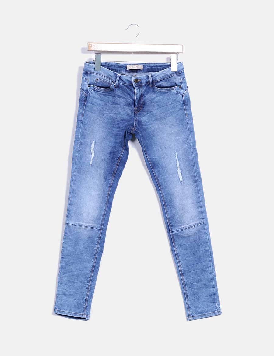 Lefties Pantalón denim con rotos (descuento 63 ) Micolet