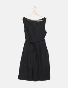 Robe à Bretelles Hallhuber – Noire – Taille EU 44 – 63% Laine – Style Décontracté