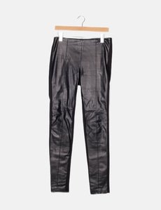 Leggings Botones Negro
