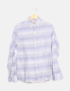 Mango Camisa bicolor estampado rayas