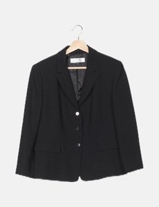Veste Femme En Laine 100% Tahari Taille 8 - Couleur Noir, Doublée, Occasion En Excellent état