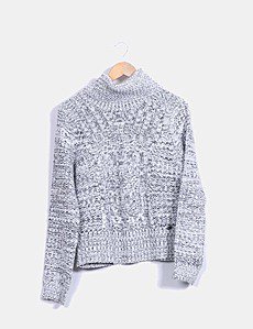 Pull Fin Gris Argenté DDP Pour Femme - Taille M/38, Parfait état Occasion
