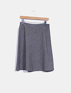 Jupe moulante drapée bleu femme