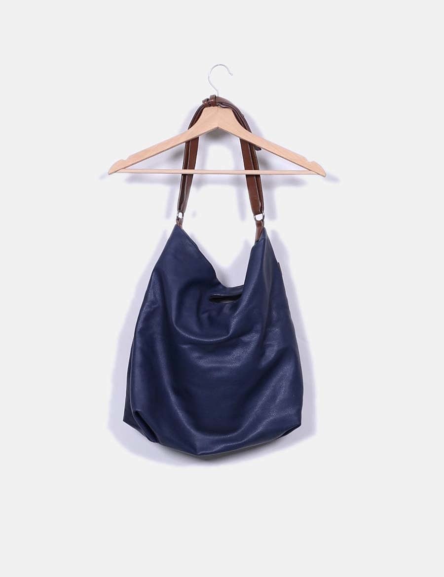 Bolso Maxi Bucket De ZARA Para Mujer Color Chocolate