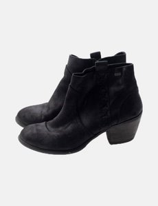 Botín MUSTANG Ante Negro - Inicio - Zapatos Black