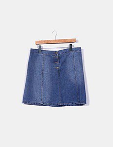 Jupe trompette en jean décontractée taille haute pour femme