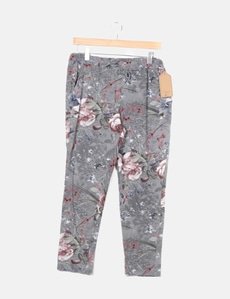Pantalón Hojas ANNANEY Marino | Moda Online Barata | HEVE