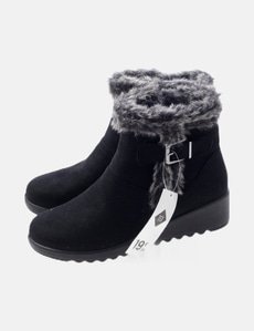 Botines baratos cowboy negros de piel en outlet de zapatos
