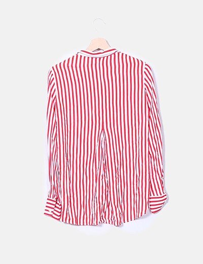 Zara Camisa fluida rayas rojas (descuento 62 %) Micolet camisa zara rayas rojas