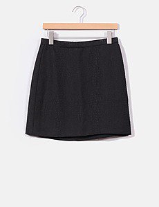 French Connection Mini jupe courte à paillettes Eshka pour femme, noir, 32