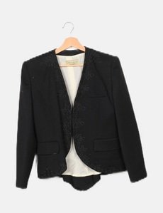 Veste Femme Mariella Burani En Viscose Et Lin - Taille M (44), Couleur Sable, Occasion Très Bon état