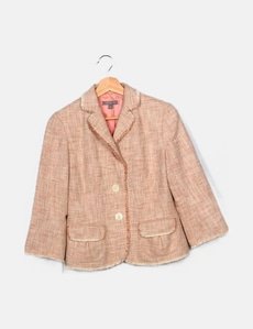 Manteau Veste Femme Ann Taylor Multicolore Taille 4 - 1 Bouton Avec Poches