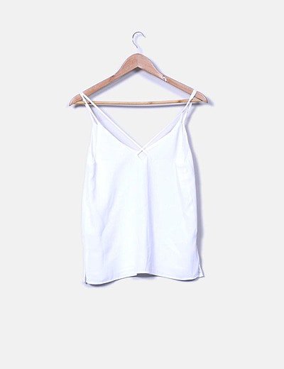 blusa blanca tirantes