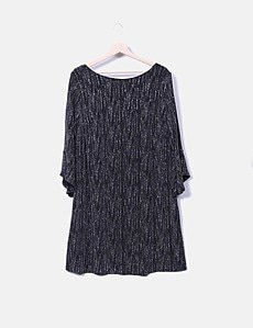 Robe D'après-midi (tea Dress) F&F Rouge - Manches Volantes, Longueur Genoux - Taille 14 - Neuve Sans étiquette