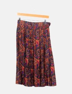 Jupe Droite St Michel Taille 16 - Rouge, Mi-longue, Zip, Laine Et Polyester