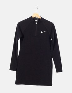 nike black long sleeve mini dress