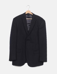 Adolfo Dominguez Blazer azul texturizada