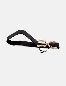 Ceinture Naf Naf - Taille 70, Couleur Noire - Occasion