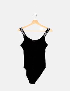 Body Noir Et Blanc à Rayures Jennyfer - Taille XS - Pour Fille - Occasion En Très Bon état