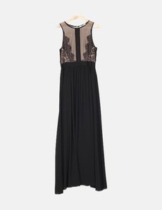 Robe En Dentelle Lucy Paris Noire Et Blanche – Taille L, Dos Nu Bustier – Neuf Avec étiquettes