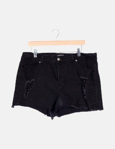 Short noir en daim souple, forever 21 - Vêtements