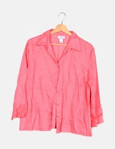 DESIGN - Chemise cintrée à la taille avec épaulettes - Rose