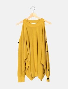 Sweat Femme River Island Beige XS Col Rond Strass Logo