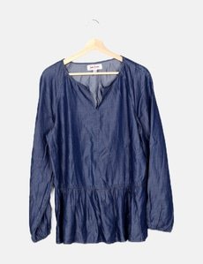 Haut John Baner Bleu Marine Taille 40/42 - T-shirt Occasion Très Bon état, Thème Marin Femme