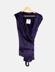 Adolfo Dominguez Blusa básica azul marino