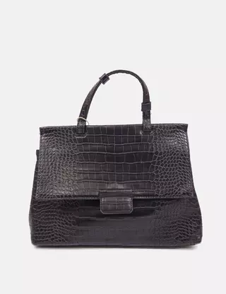 Mango Bolso negro estapado
