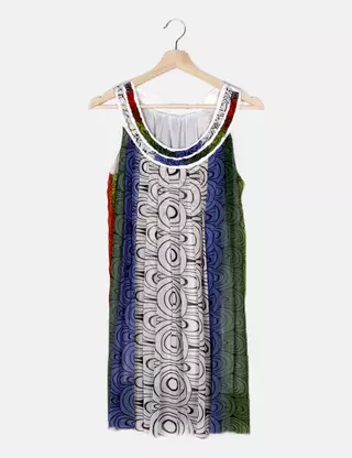 Robe Colorée Originale NOWHY - Taille 36 - Coton - Occasion Très Bon état