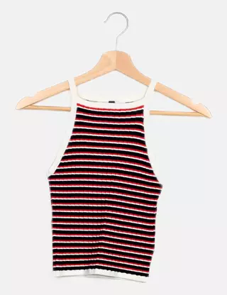 H&M Top tricolor rayas