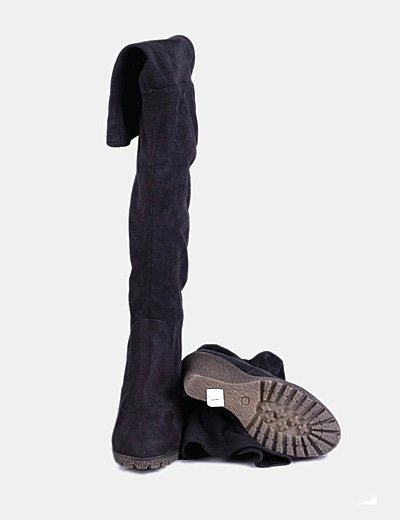 botas mosqueteras negras