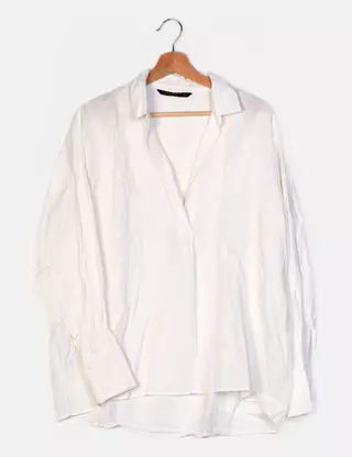 Zara Blusa fluida asimétrica