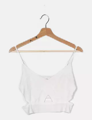 Bershka Crop top tirantes cut out
